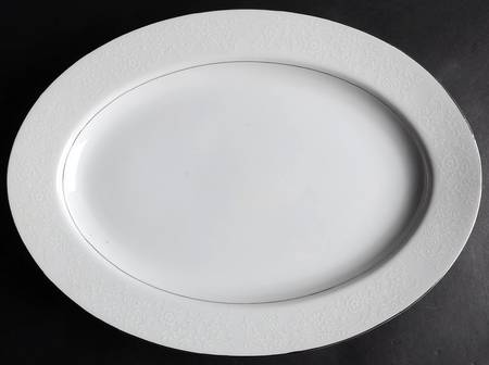 Winter Snow 14" Oval Serving Platter