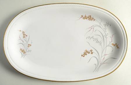 Golden Fantasy 12" Oval Serving Platter