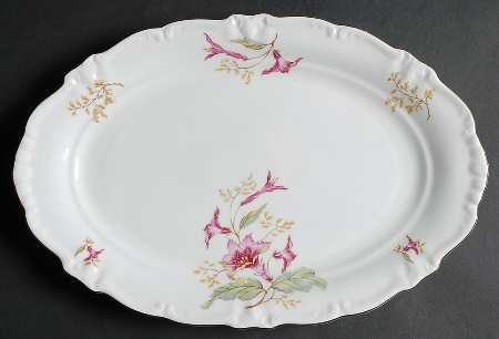 Hibiscus 13" Oval Serving Platter