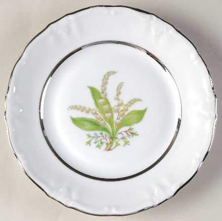 Lilly Lily of The Valley Bread & Butter Plate