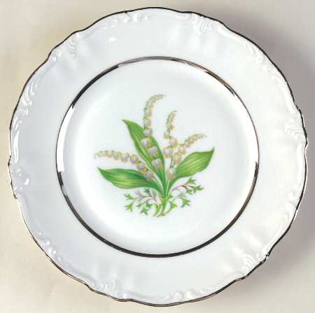 Lilly Lily of The Valley Salad Plate