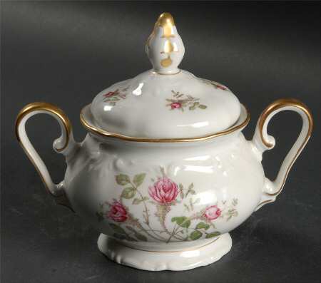 Moss Rose Sugar Bowl & Lid