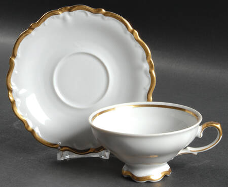 Regency Gold Footed Cup & Saucer Set