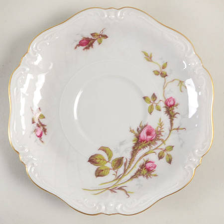 Rose Brier (White) Saucer for Footed Cup