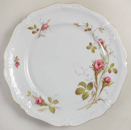 Rose Brier (White) Dinner Plate