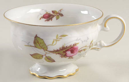 Rose Brier (White) Footed Cup