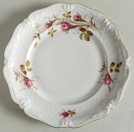 Rose Brier (White) Salad Plate