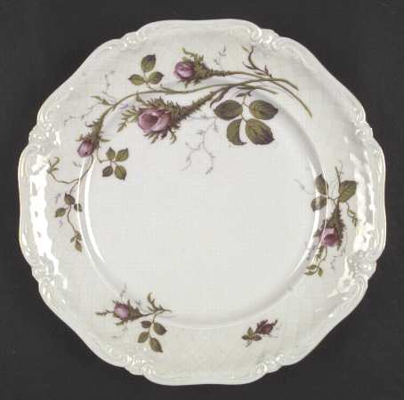 Rose Brier (White) Dinner Plate