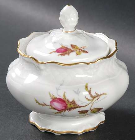 Rose Brier (White) Mini Sugar Bowl & Lid