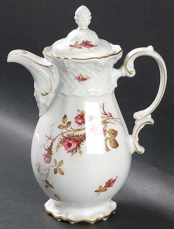 Rose Brier (White) Mini Coffee Pot & Lid