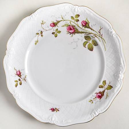 Rose Brier (White) 12" Chop Plate (Round Platter)