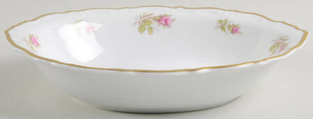 Rose Bouquet 9" Oval Vegetable Bowl