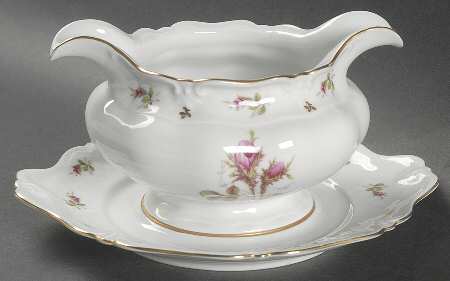 ROH1 Gravy Boat with Attached Underplate