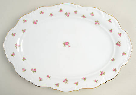 Rosette 15" Oval Serving Platter by Royal Heidelberg