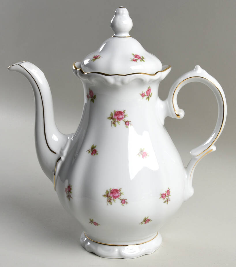 Rosette Coffee Pot & Lid