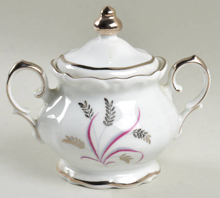 Silver Wheat Sugar Bowl & Lid
