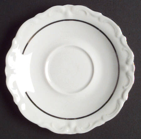 Silver Wheat Saucer
