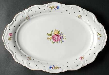 Springtime 15" Oval Serving Platter