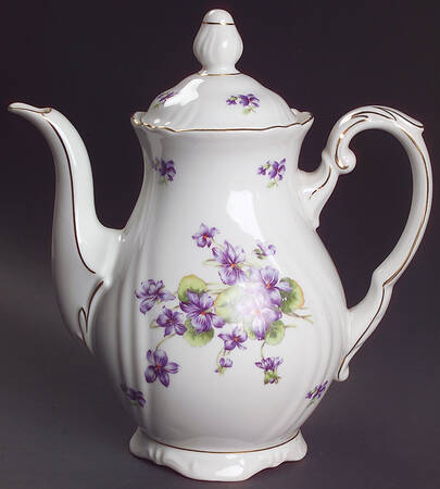 Violet Violet Bouquet Coffee Pot & Lid