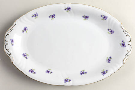 Violet Violet Bouquet 13" Oval Serving Platter