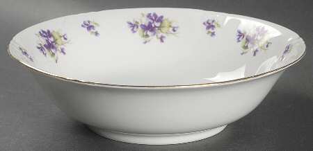 Violet Violet Bouquet 9" Round Vegetable Bowl