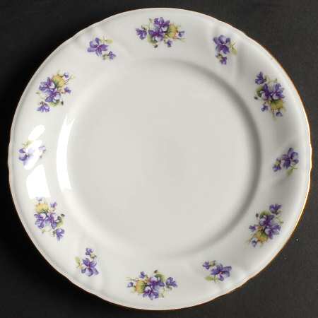 Violet Violet Bouquet Salad Plate
