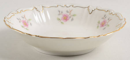 Wild Rose (No Floral Center with Verge) Fruit/Dessert (Sauce) Bowl