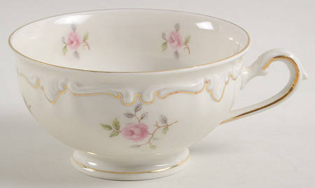 Wild Rose (No Floral Center with Verge) Footed Cup
