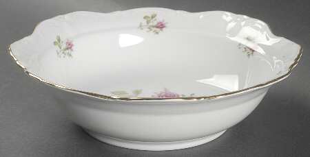 Wild Rose (Floral Center) 9" Round Vegetable Bowl