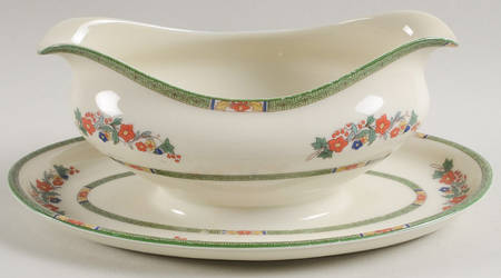 2364 Gravy Boat with Attached Underplate
