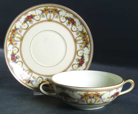 2392 Flat Cream Soup Bowl & Saucer Set