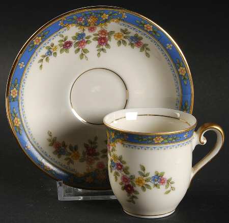 Chesly Flat Demitasse Cup & Saucer Set