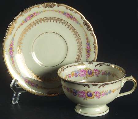 The Festival (Flowers) Footed Cup & Saucer Set