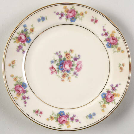 June Roses Salad Plate