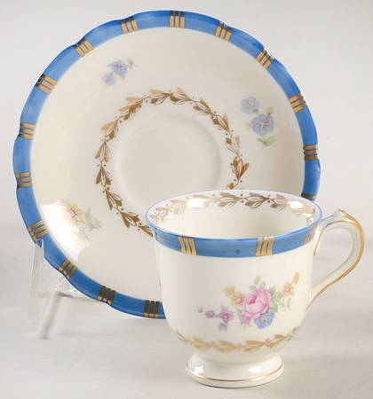 Margaret Rose Footed Demitasse Cup & Saucer Set
