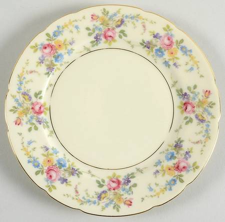 Queens Rose (Scalloped, No Gold Scrolls) Salad Plate
