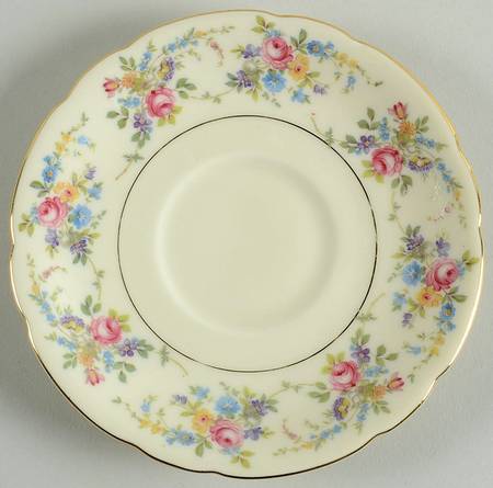 Queens Rose (Scalloped, No Gold Scrolls) Saucer