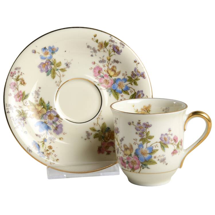 The Symphony Flat Demitasse Cup & Saucer Set