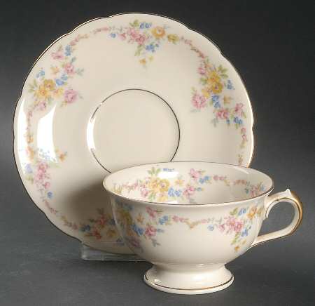 Yale Footed Cup & Saucer Set