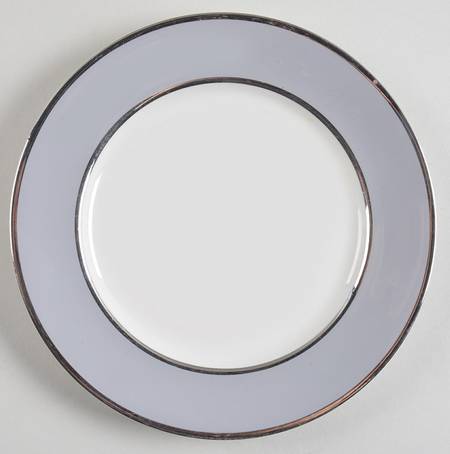 Ambassador Gray (Platinum) Salad Plate
