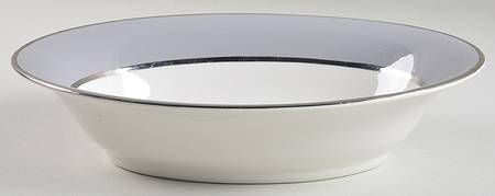 Ambassador Gray (Platinum) 10" Oval Vegetable Bowl