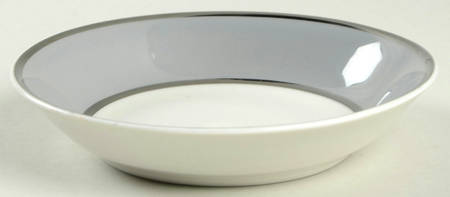 Ambassador Gray (Platinum) Fruit/Dessert (Sauce) Bowl