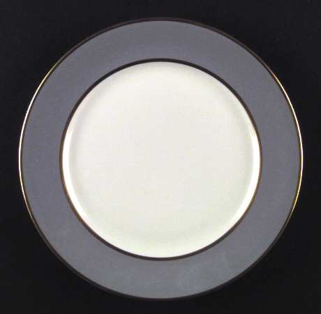 Ambassador Gray (Gold) Salad Plate