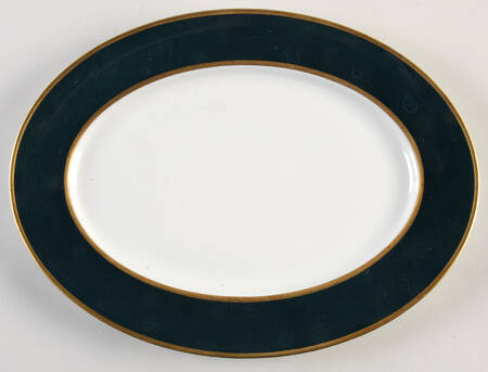 Ambassador Hunter Green 11" Oval Serving Platter