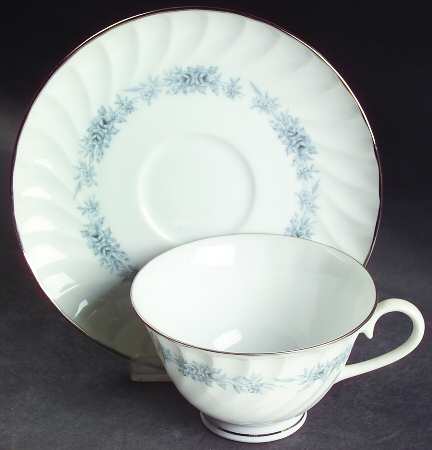 Blue Heaven Footed Cup & Saucer Set
