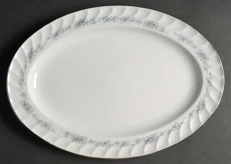 Blue Heaven 16" Oval Serving Platter