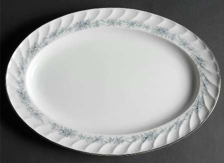 Blue Heaven 14" Oval Serving Platter