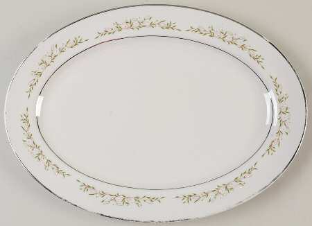 Bristol White 15" Oval Serving Platter
