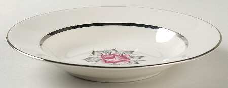 Carmen (Red Rose) Rim Soup Bowl