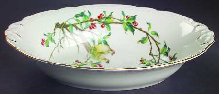 Cherry Branch 10" Oval Vegetable Bowl